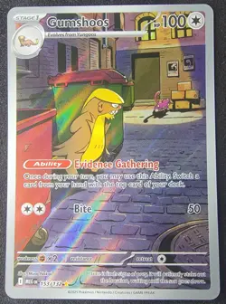 Gumshoos 153/132 Me01: Mega Evolution Holo Pokemon TCG NM - Image 1