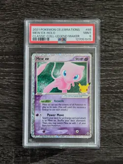 2021 Pokemon Celebrations Mew Ex-Holo Classic Collection- #88/92 PSA 9 MINT - Image 1