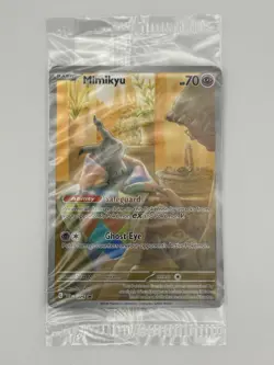 SEALED Pokemon Mimikyu SVP 075 Paldean Fates Black Star Promo - Image 1