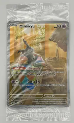 SEALED Pokemon Mimikyu SVP 075 Paldean Fates Black Star Promo - Image 3