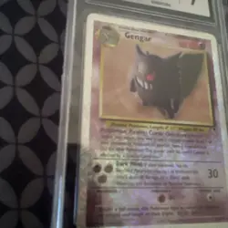 CGC 7 Gengar Reverse Holo #11 Legendary Collection 2002 Pokemon Blue Label - Image 4