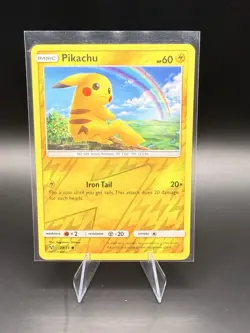 Pokemon Pikachu 28/73 Shining Legends Reverse Holo Common NM - Image 1