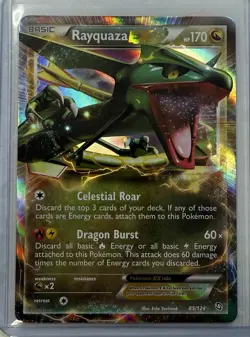 Rayquaza EX 85/124 Pokemon TCG Dragons Exalted Holo 2012 Ultra Rare - Image 1