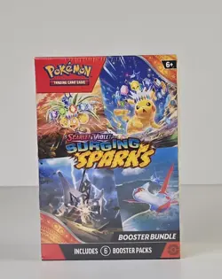 Pokemon TCG Surging Sparks Booster Bundle SV New Factory Sealed 6 Packs SV08 - Image 2