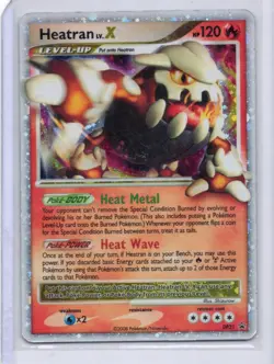 Pokemon - Heatran LV.X #DP31 - Promo - Heavily played - Image 1