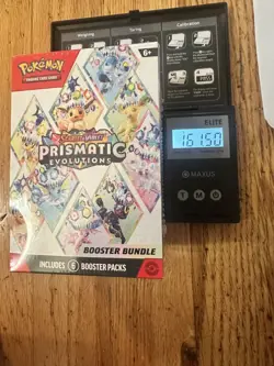 Prismatic Evolutions Booster Bundle HEAVY Lot of 3 Pokemon TCG Possible God Pack - Image 5