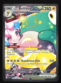 Iono's Bellibolt ex 183/159 Journey Together Special Illustration Rare Pokemon - Image 1