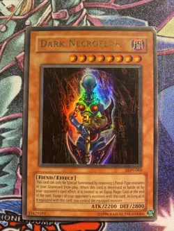 (AA) Yugioh - Dark Necrofear LON-065 Unlimited Edition Ultra Rare MP (1) - Image 1
