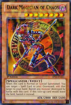 YUGIOH - Dark Magician of Chaos - BP02-EN023 - Mosaic Rare - 1st Edition - NM - - Image 1