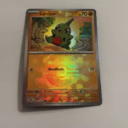 Larvitar 047/131 Prismatic Evolutions Master Ball Reverse Chase Pokemon Card - Image 1