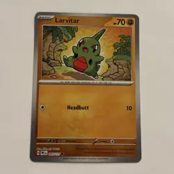 Larvitar 047/131 Prismatic Evolutions Master Ball Reverse Chase Pokemon Card - Image 2