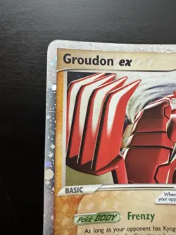 Groudon ex 038 Holo Nintendo Collector’s Tin Black Star Promo Pokemon Card DMG - Image 2