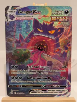 Custom Fan Art Gengar VMAX Single Strike High Quality Custom Card Foil Finish - Image 1