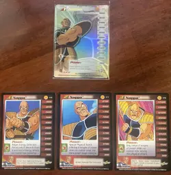Nappa Saiyan Saga Starter Set Personality Lv1-3 HT DBZ TCG Score 4 Card Lot. - Image 1