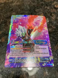 Fused Zamasu Divine Ruinbringer BT10 Leader Foil Dragon Ball Super Card Game NM - Image 4
