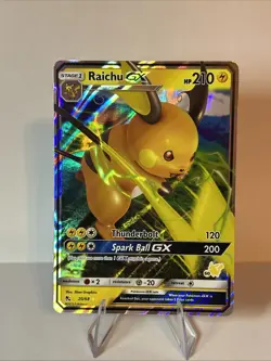Raichu GX 20/68 Hidden Fates Pikachu Ultra Rare Pokemon Card NM Battle Academy - Image 1