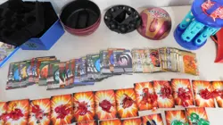VTG Bakugan Lot of 60 Figures Magnetic & Reg. Cards Storage Battle Brawl Arena - Image 4