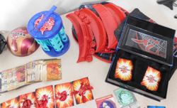 VTG Bakugan Lot of 60 Figures Magnetic & Reg. Cards Storage Battle Brawl Arena - Image 5