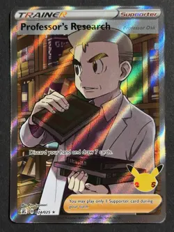 Professor's Research 024/025 - Celebrations - Ultra Rare Holo Pokemon Card NM - Image 1
