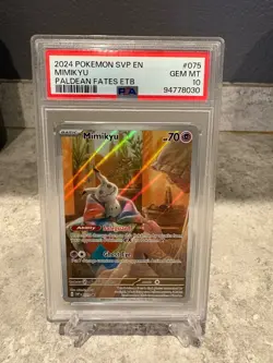 Pokemon TCG Mimikyu 075 Sv: Scarlet & Violet Promo Cards Holo - Image 1