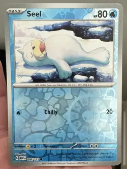 Seel Reverse Holo Pokemon 151 Scarlet & Violet Card 86/165 NM Raw 2023 - Image 1