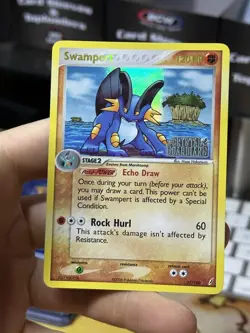 Swampert 27/100 EX Crystal Guardians 2006 Reverse Holo Rare Pokemon Card TCG - Image 3