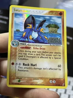 Swampert 27/100 EX Crystal Guardians 2006 Reverse Holo Rare Pokemon Card TCG - Image 5