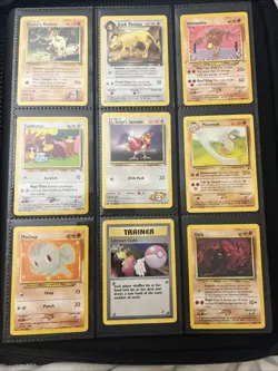 Vintage Pokemon Card Lot binder not included - Image 4