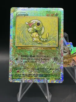Caterpie 69/110 Common Reverse Holo Legendary Collection Pokemon Card DMG - Image 1