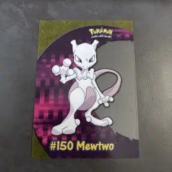 2000 Topps Pokemon #150 Mewtwo PC5 Animation Clear Card - Image 1