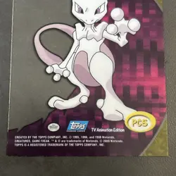 2000 Topps Pokemon #150 Mewtwo PC5 Animation Clear Card - Image 5
