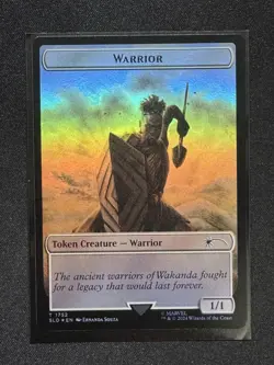 MTG - Warrior Token - Foil Secret Lair x Marvel Black Panther SLD 1752 - Image 1