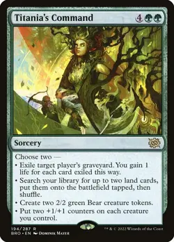 Titania's Command - The Brothers' War | MTG Card - Image 1