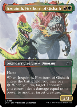 x1 Itzquinth, Firstborn of Gishath LCI MTG 331 BORDERLESS UNCOMMON M/NM 1x - Image 1