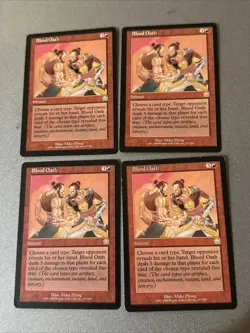 Blood Oath X4 Mercadian Masques Various Condition See Pics Front Back - Image 1