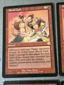 Blood Oath X4 Mercadian Masques Various Condition See Pics Front Back - Image 5