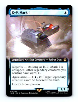 #362 2023 Doctor Who K-9, Mark I Rare Extended Art - Image 1