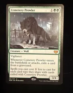 MTG - Cemetery Prowler - VOW 191/277 - Innistrad: Crimson Vow - Mythic - Magic - Image 1