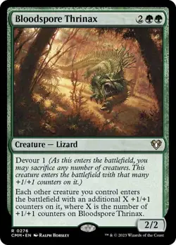 x1 Bloodspore Thrinax - Foil R MTG Commander Masters M/NM, English - Image 1