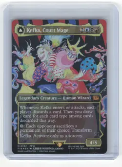 2025 Magic: The Gathering Kefka, Court Mage FIN Mythic Foil #0322 Borderless NM - Image 1