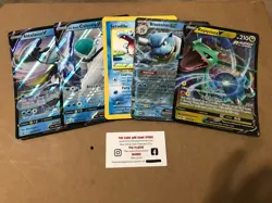 5 Pokemon Jumbo Promo Card Pokemon Ex V Blastoise Inteleon Calyrex Totodile - Image 1