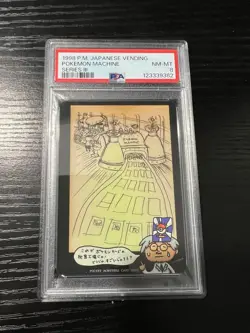 1998 Pokemon Japanese Vending Series III Ooyama's Pokemon Machine PSA 8 - Image 1