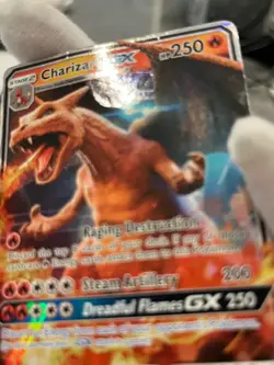 Pokemon TCG Charizard GX SM195 Black Star Promo Detective Pikachu Holo DMG - Image 4
