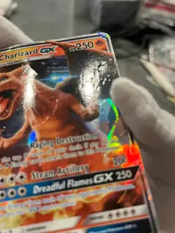 Pokemon TCG Charizard GX SM195 Black Star Promo Detective Pikachu Holo DMG - Image 5
