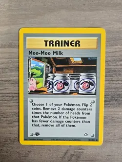 Pokemon TCG Moo-Moo Milk 1st Edition 101/111 Neo Genesis LP - Image 1