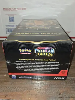 New & Sealed! Pokemon TCG Scarlet & Violet Paldean Fates Booster Bundle Display - Image 4