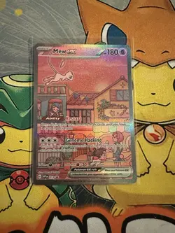 Mewtwo 052 & Mew ex 053 Pokemon TCG 151 Black Star Promo Full Art Near Mint/NM - Image 3