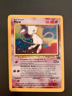 Promo Mew #9 Holo Black Star Pokemon TCG Vintage WOTC LP/NM - Image 1