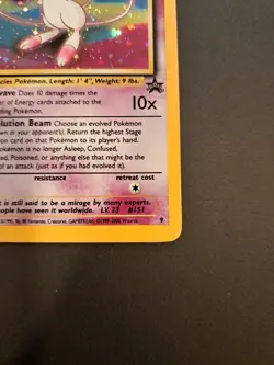 Promo Mew #9 Holo Black Star Pokemon TCG Vintage WOTC LP/NM - Image 5