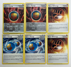 Pokemon Tcg Lot of 6 Special Energy Rapid, Single Strike Stone Reverse Holo - Image 1
